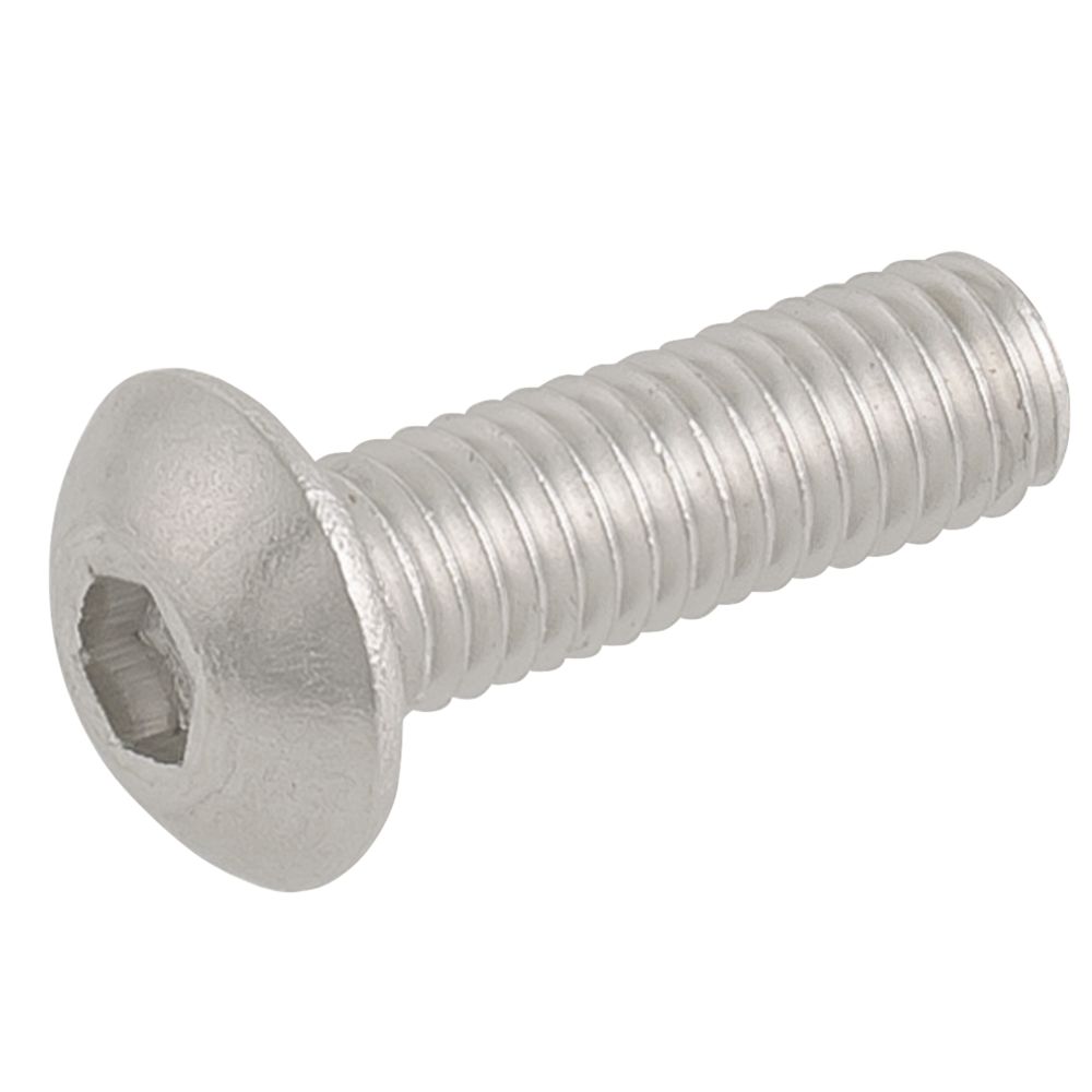 50 vis à tête creuse bombée en acier inoxydable A2 Easyfix M5 x 16mm