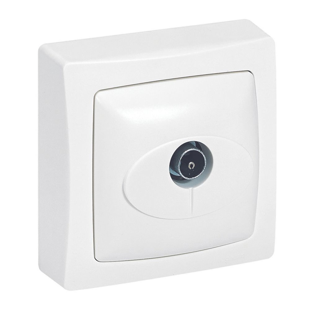 Prise TV 1 poste blanc Legrand ASL