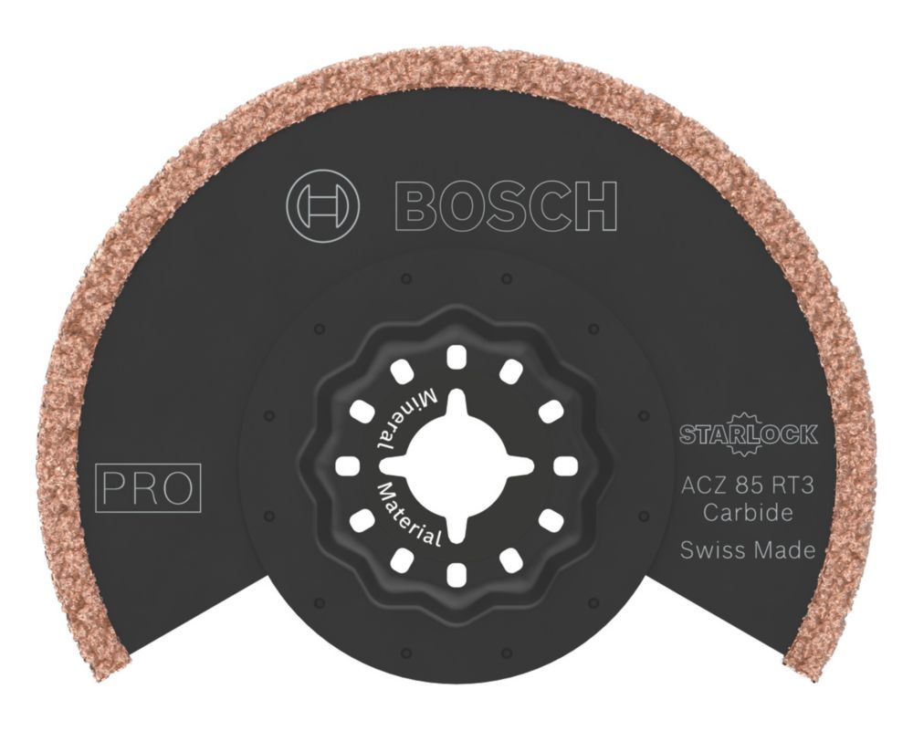 Lame de coupe segmentée multimatériaux Bosch Starlock PRO ACZ 85 RT3, grain 30, 85mm
