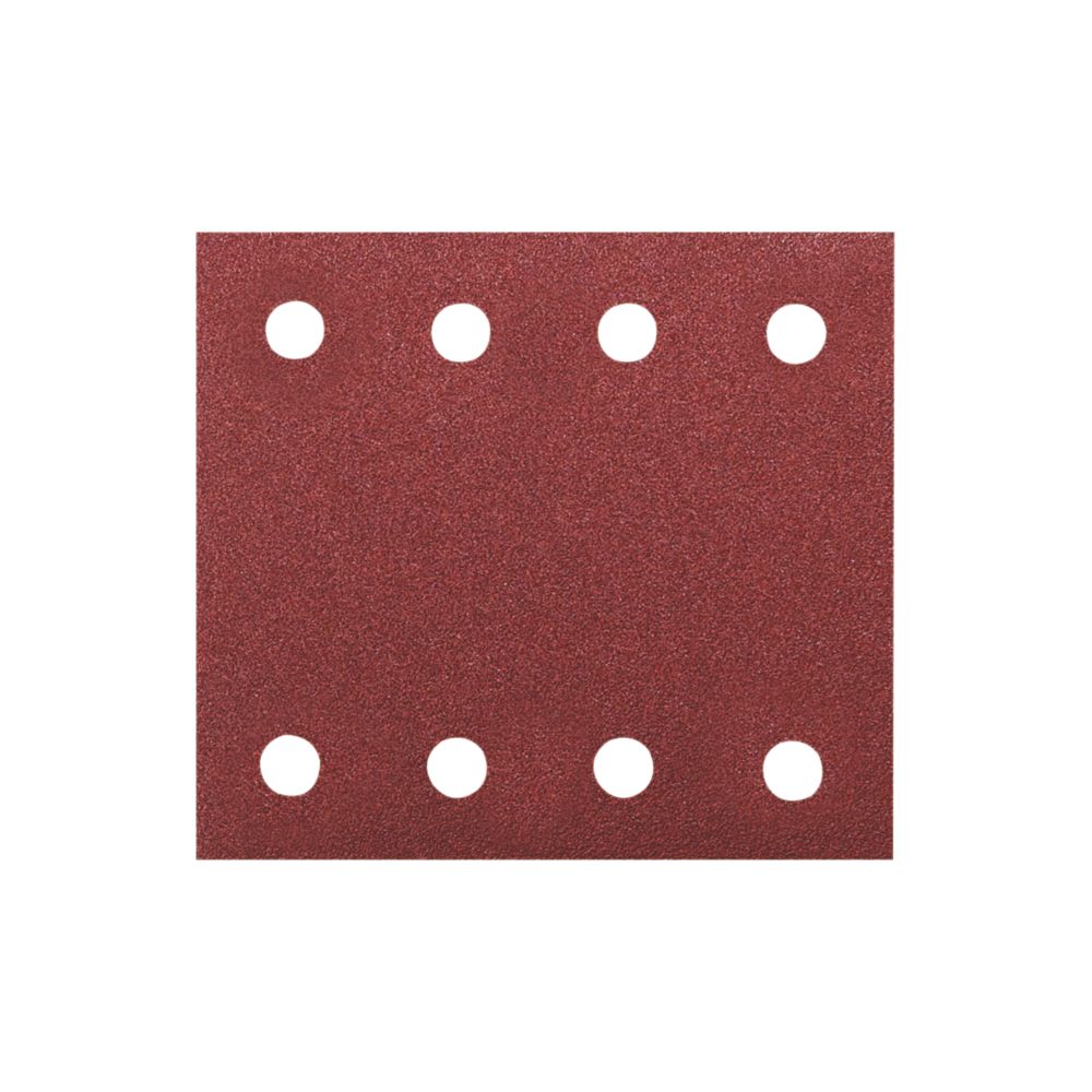 lot de 10 1/4 papiers abrasifs ponceuse rectangulaire perforé 114 x 102mm grain 40, Makita