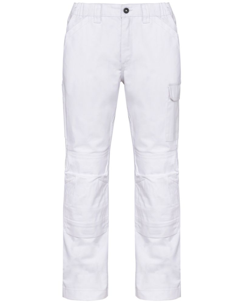 Pantalon de travail multi-poches WK blanc, taille 48 longueur 82 cm