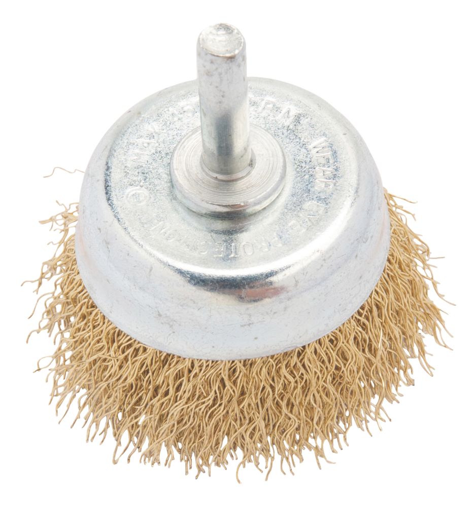 Brosse boisseau pour perceuse à fils ondulés 50mm