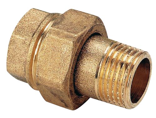 Union droit laiton MF 1 1/4" Pronorm, lot de 2