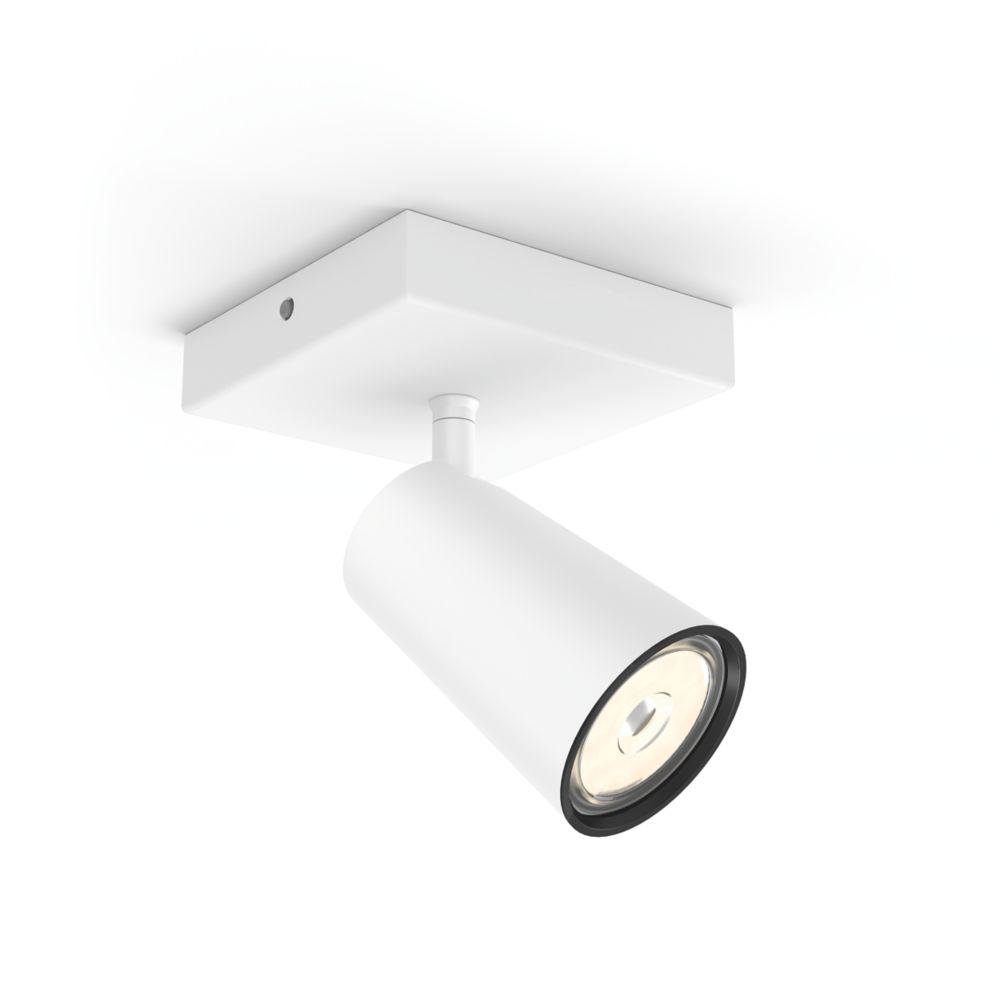 Plafonnier spot blanc LED Philips Paisley