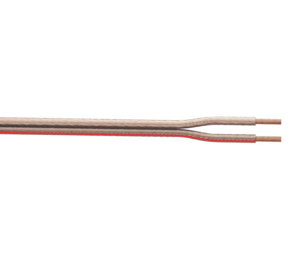 Câble hifi haut parleurs 2x2,5 mm² 50m transparent