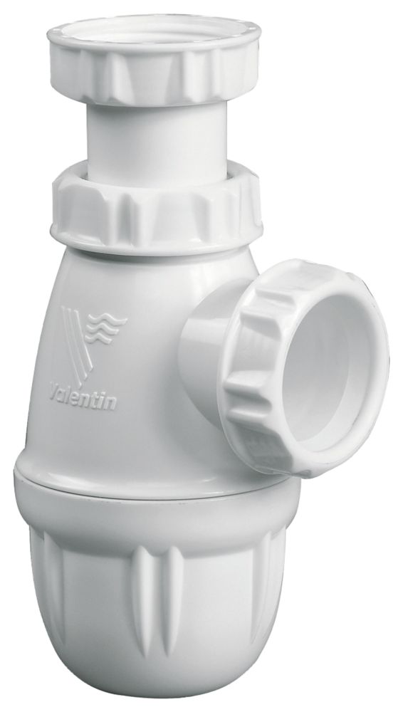 Siphon bouteille pour vasque Valentin blanc 32mm