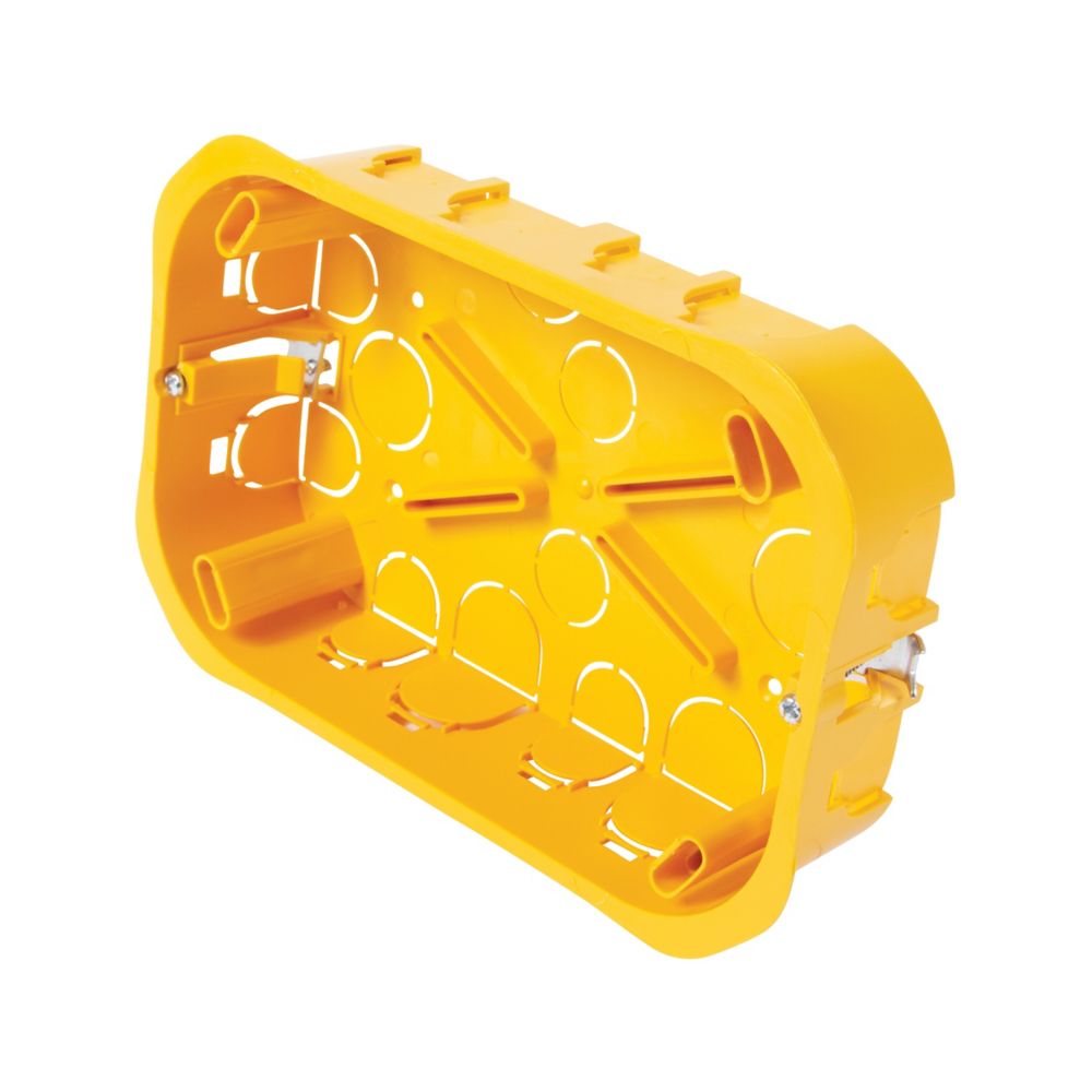 Boîte de dérivation rectangulaire encastrée cloison sèche à 16 entrées 160x130x40mm Diall