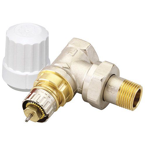 Robinet de radiateur thermostatique coudé Danfoss 3/8" x 3/8"