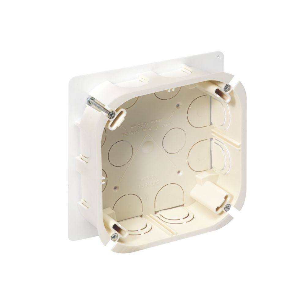 Boite de dérivation carrée encastrée cloison sèche 120x120x40mm Multifix Schneider