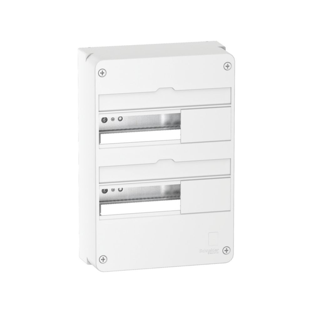 Tableau électrique nu 2 rangées 13 modules Resi9 Schneider