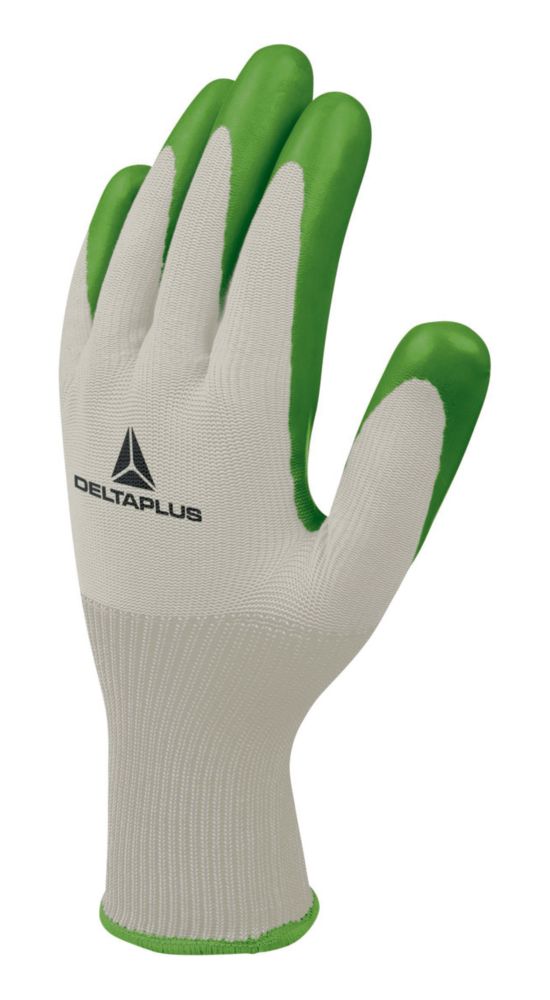 Gants de jardinage Delta Plus 100% polyester verts taille XL