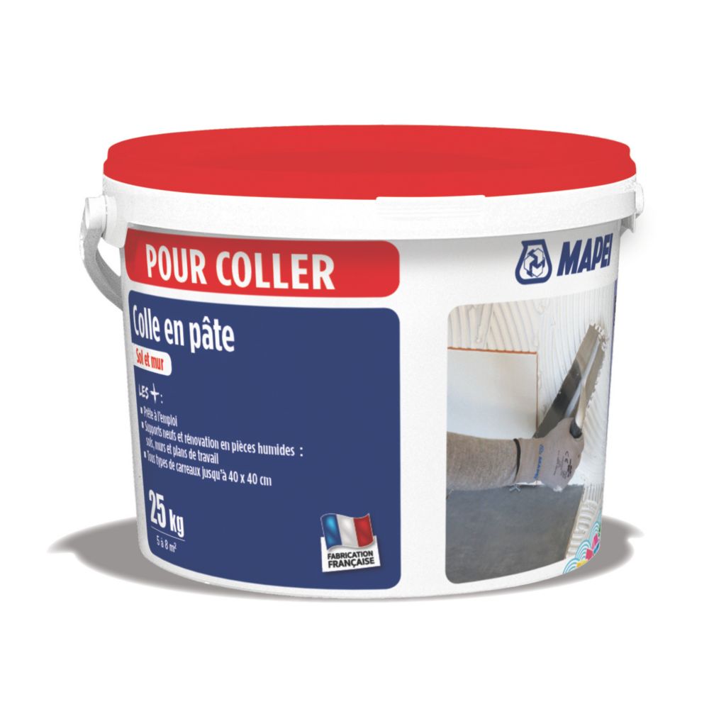 Colle prête à l'emploi pour murs et sols Mapei 25kg