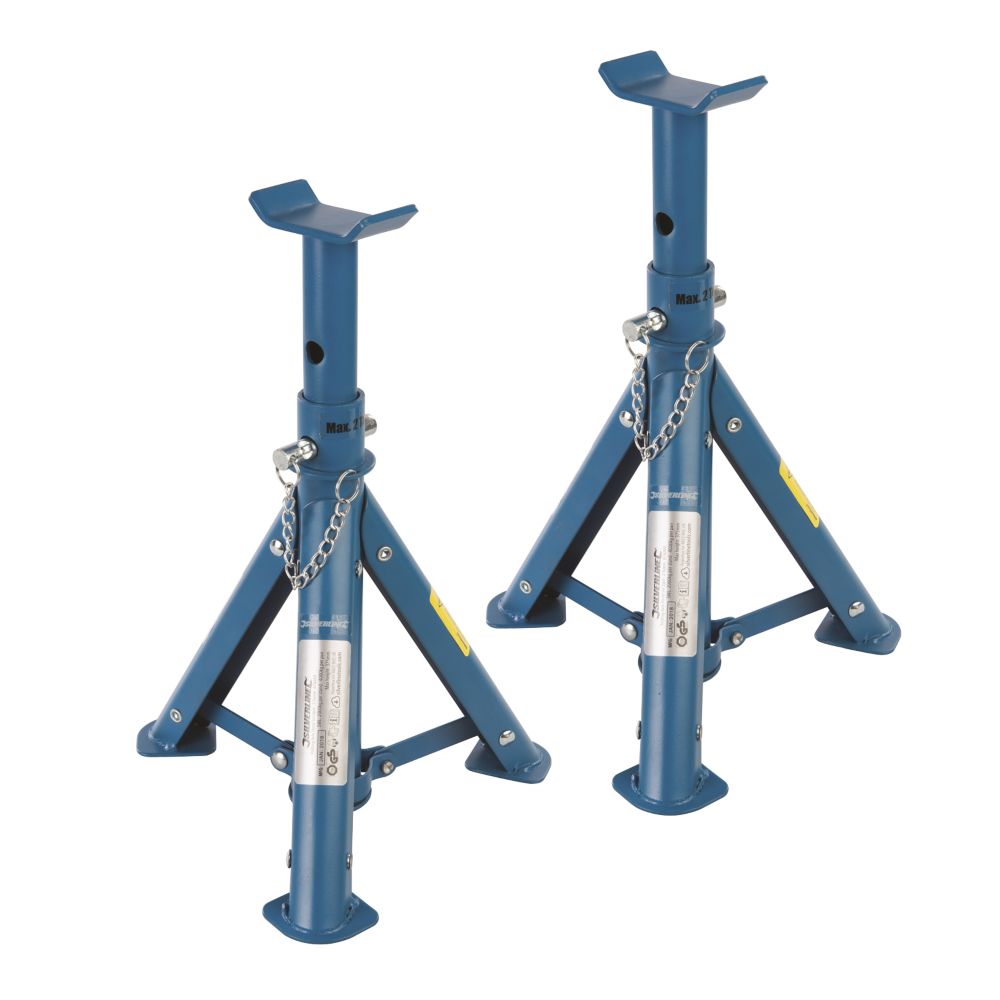 Chandelle pliable Silverline 2 000kg, lot de 2