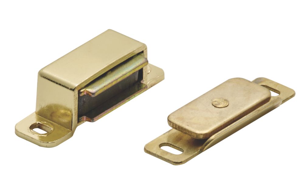 Loqueteau magnétique Carlisle Brass laitonné par électrolyse 15 x 14mm 