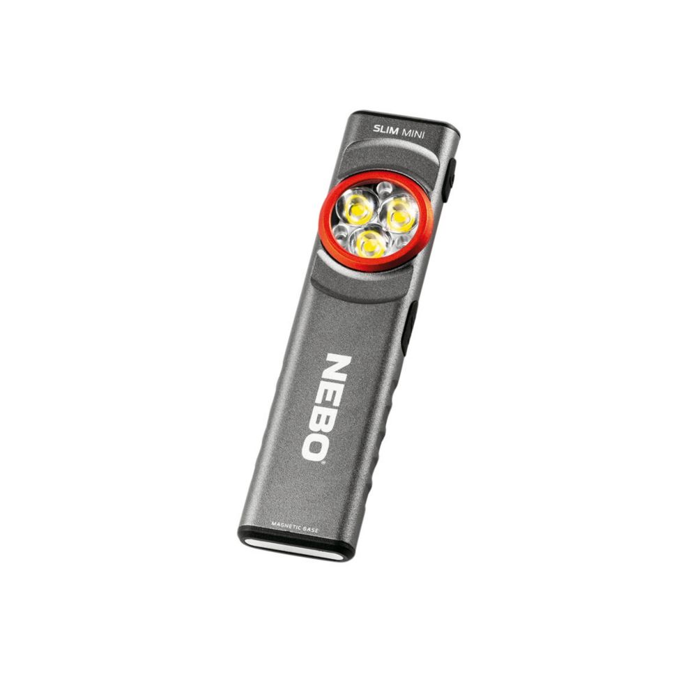 Lampe torche à LED rechargeable Nebo Slim Mini gris Storm 250lm