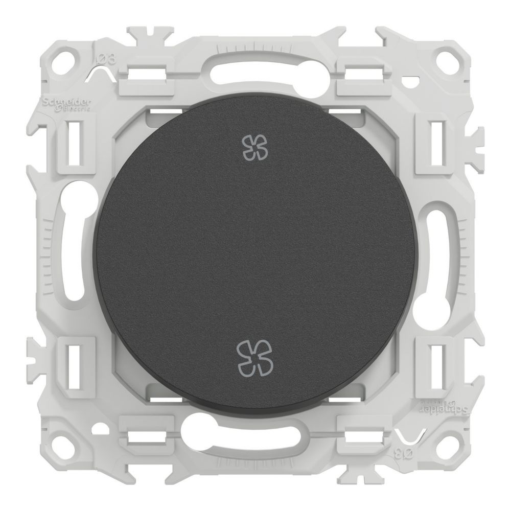Interrupteur VMC 1 poste Schneider Electric Odace noir