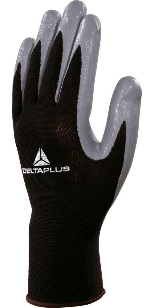 Gants de manutention en nitrile Delta Plus VE712GR gris taille XL