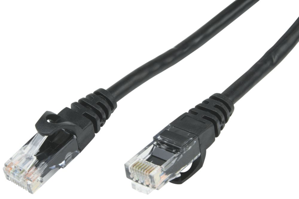 10 câbles RJ45 Cat 6 non blindés noirs Philex 3m Câbles et