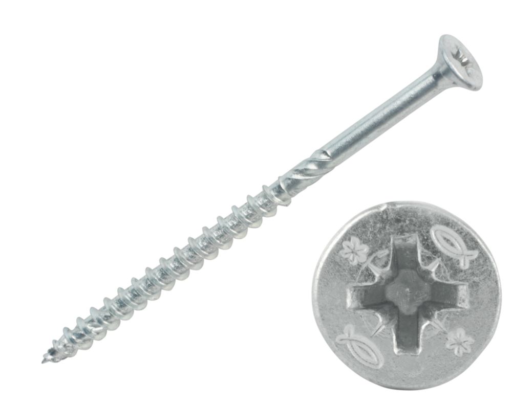 100 vis à bois à double tête fraisée PZ Fischer 5 x 90mm