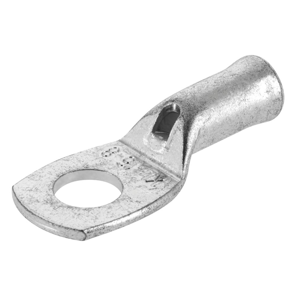 Cosses tubulaires droites à œillet métalliques non isolées 16mm Klauke M8, lot de 20