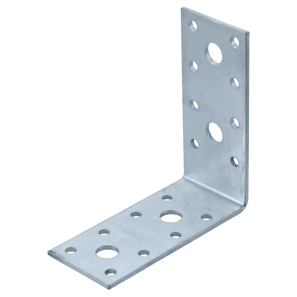 Équerre de fixation galvanisée Suki 40 x 90mm, lot de 30