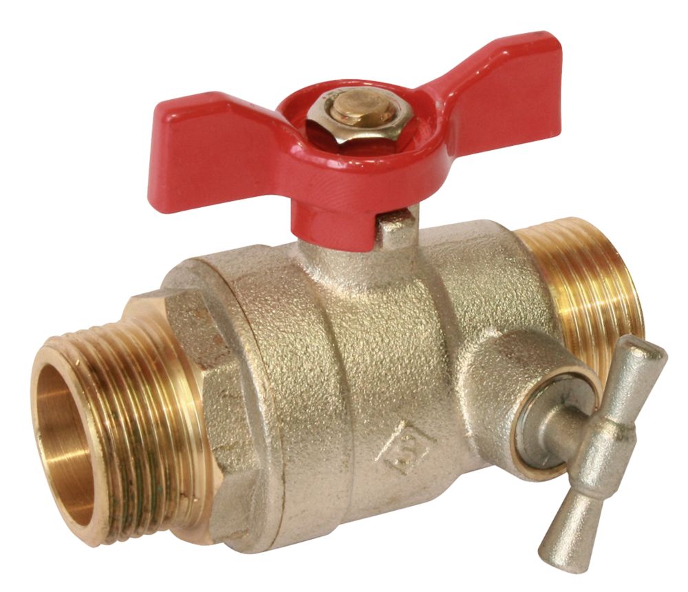 Vanne à sphère à purge manette papillon MM 26/34 - 1" Pronorm