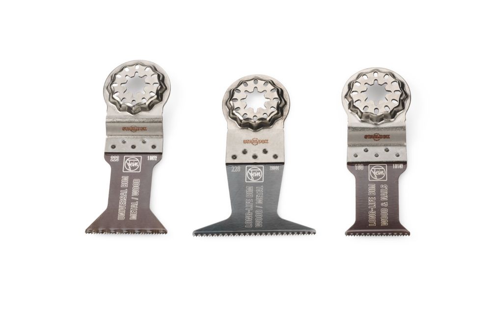 Jeu de 3 lames plongeantes multi matériaux Fein