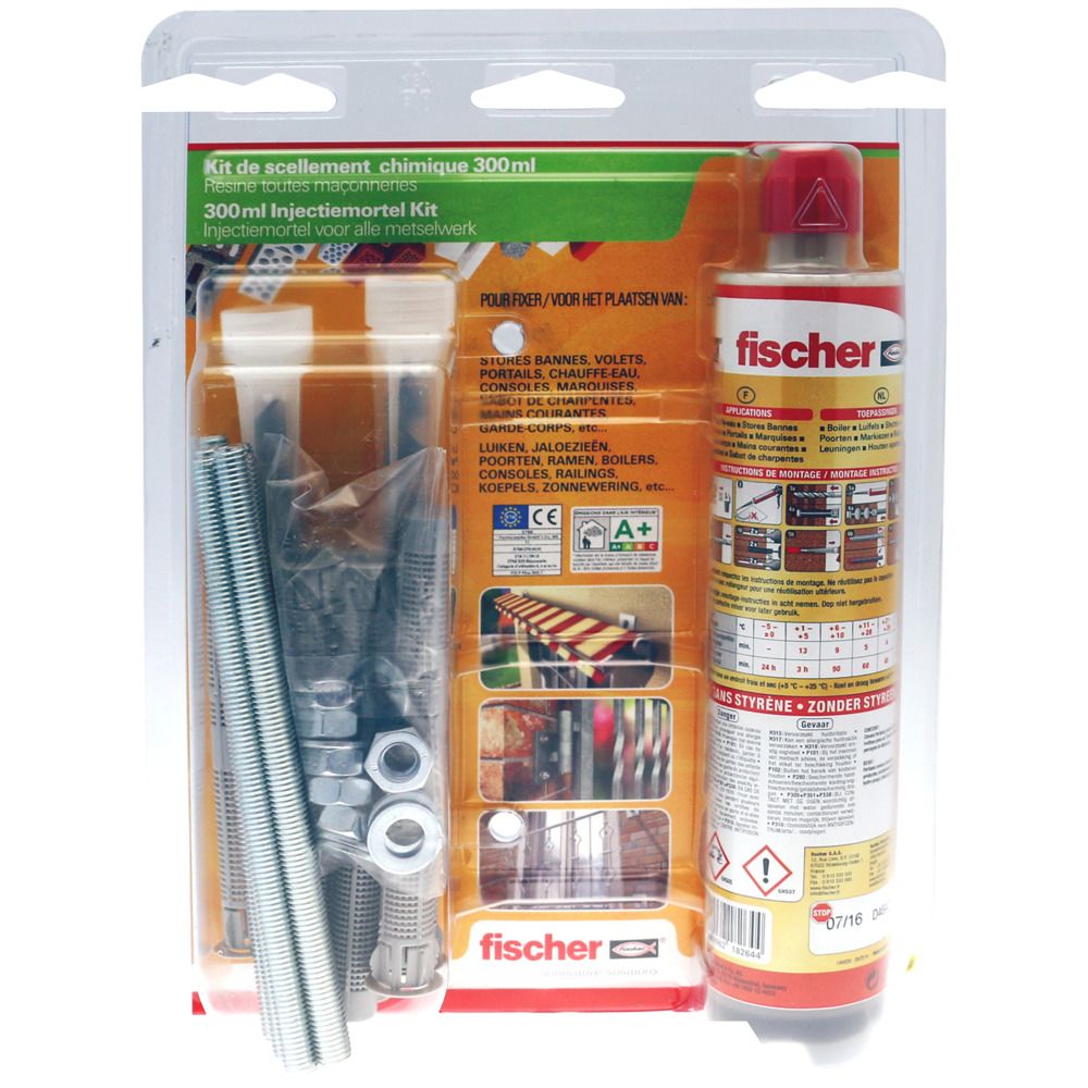 Kit de scellement chimique Fischer 300 ml