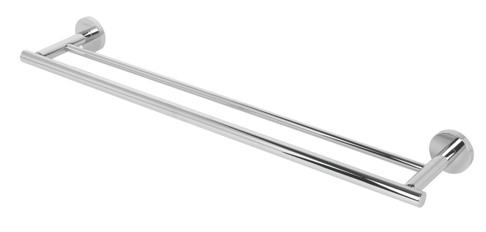 Porte-serviettes 2 barres Hansgrohe Logis Universal chromé 644 x 127 x 55mm