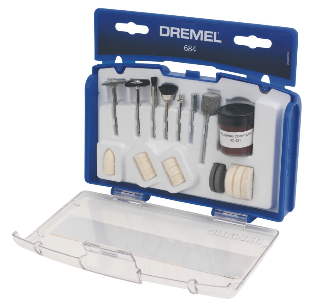 Kit de 20 accessoires d'outil de précision pour nettoyage / polissage Dremel
