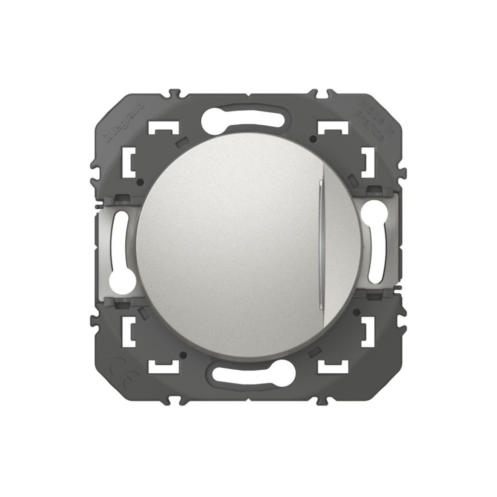 Va-et-vient lumineux 1 poste Dooxie aluminium Legrand