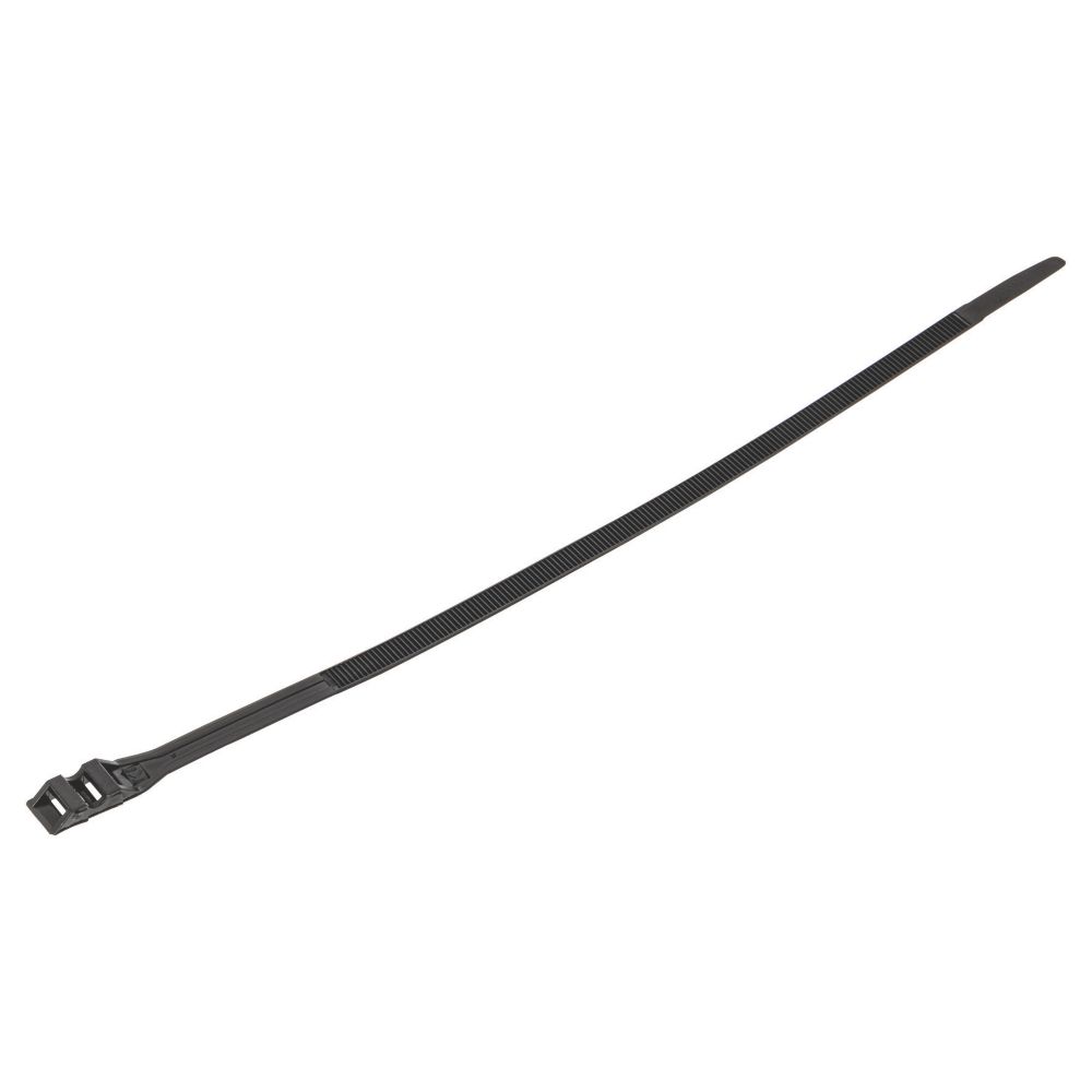 Colliers de serrage noirs Klauke 355mm x 9mm, lot de 100
