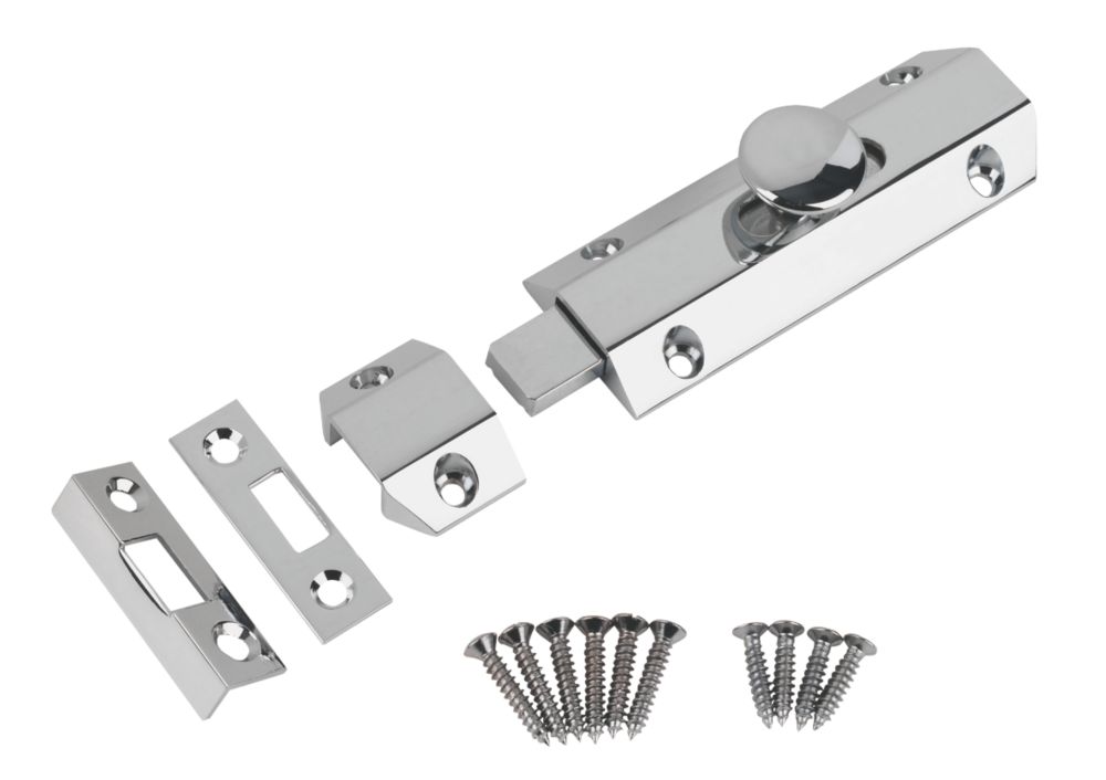 Verrou de surface robuste Smith & Locke en chrome poli 102mm 