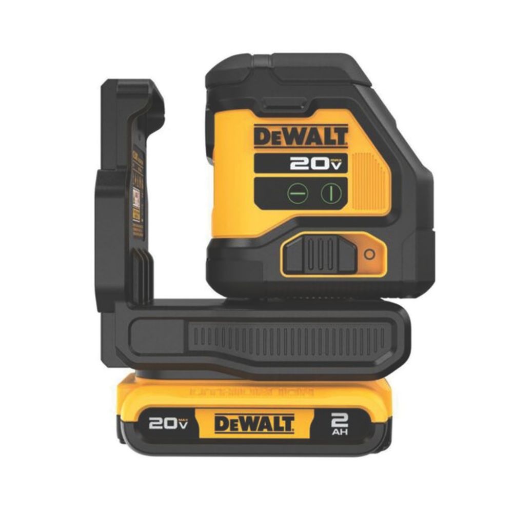  Niveau laser en croix multiligne à mise à niveau automatique vert DEWALT DCLE34021D1 avec 1 batterie XR Li-ion 18V 2Ah