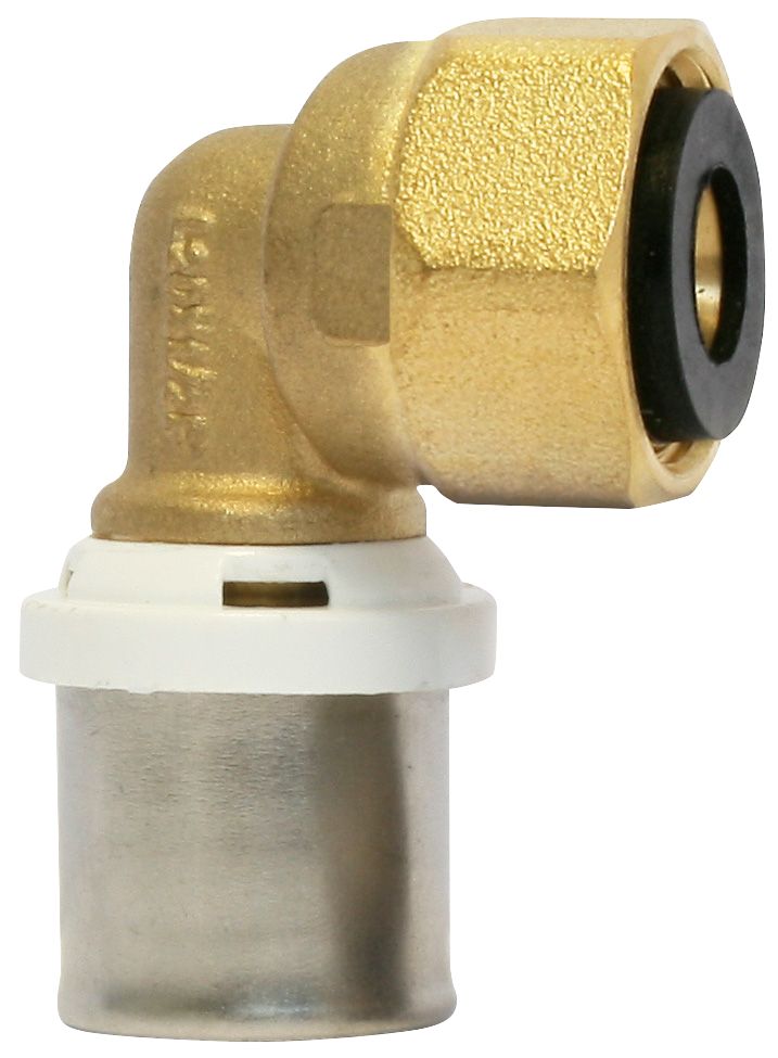 Coude écrou tournant multicouche à sertir 20mm x 20/27 - 3/4" Fixoconnect