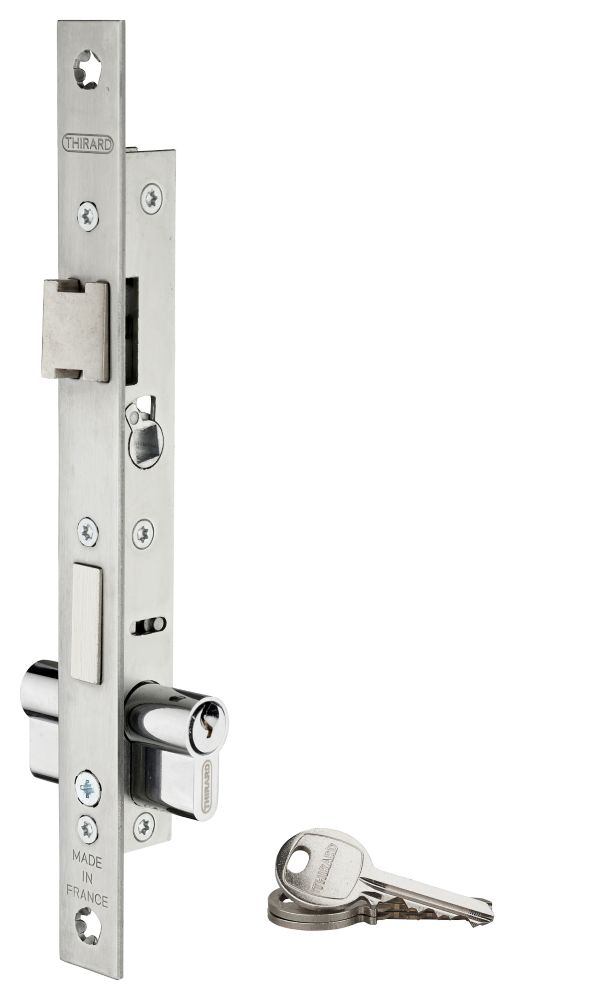 Serrure encastrée Thirard grise 21 x 240mm