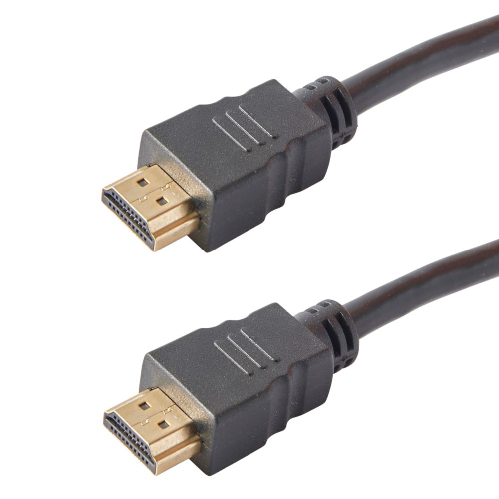 Câble HDMI avec fiche or Blyss, 1,5m Câbles et fils électriques
