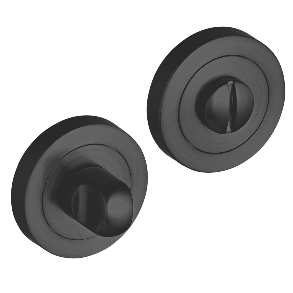 Kit de verrou à bouton à barrette standard Smith & Locke noir mat 50mm 