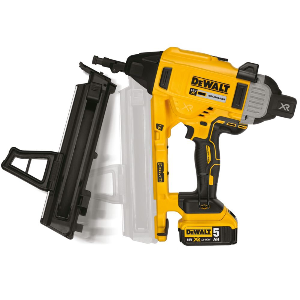 Cloueur de bardage sans fil brushless DeWalt DCN890N-XJ 57mm 18V Li-ion XR, sans batterie