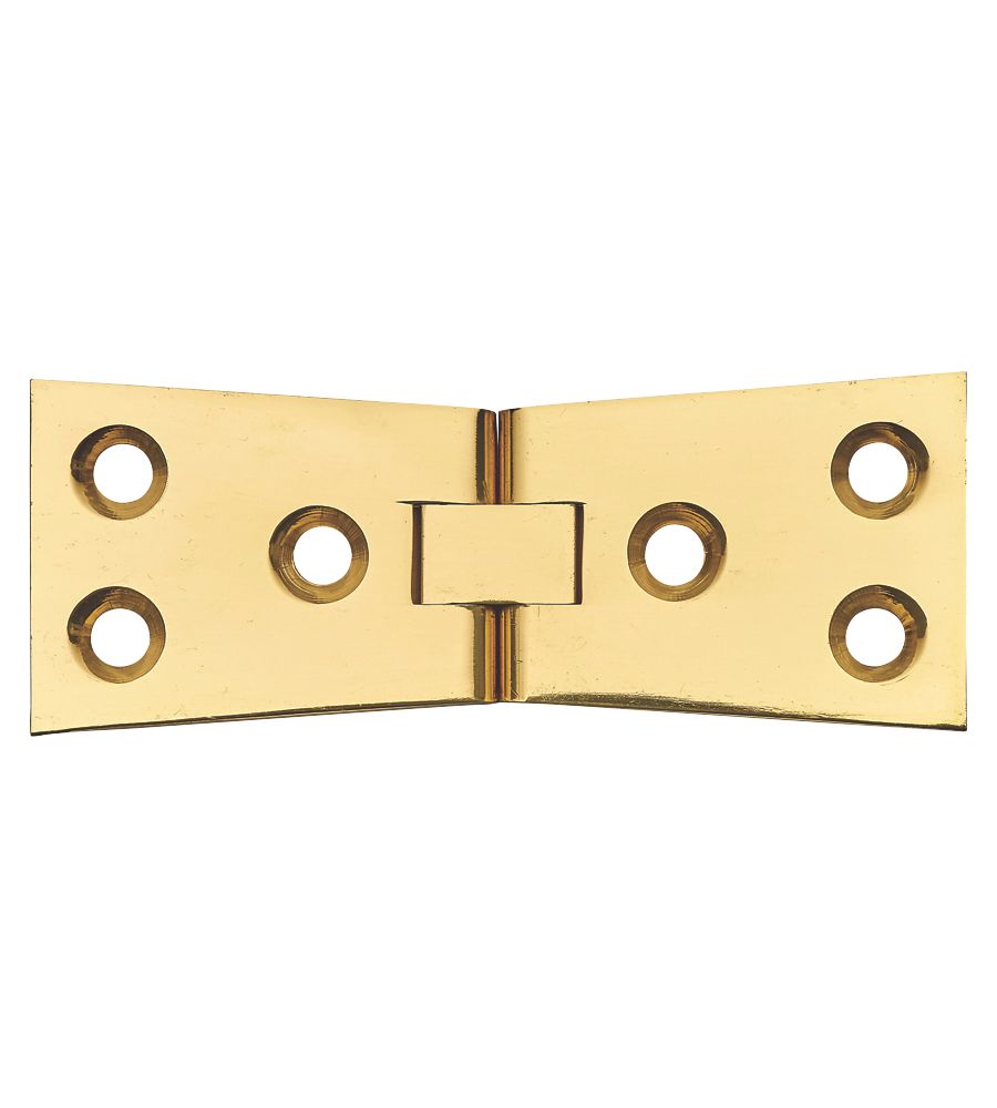  Lot de 2 charnières de comptoir à rabats en laiton poli 38 x 102mm