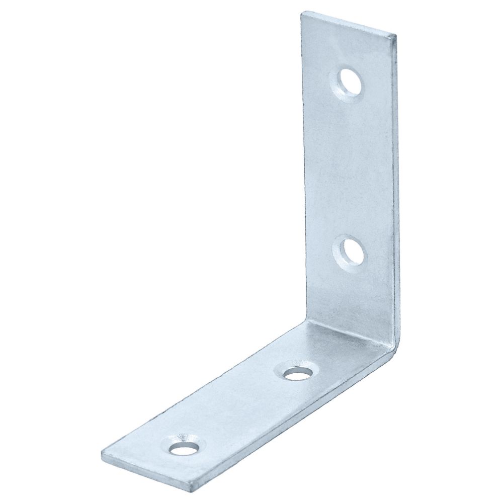 Équerre de fixation galvanisée Suki 18 x 60mm, lot de 50