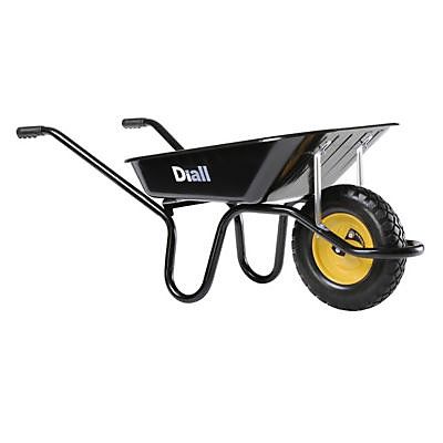 Brouette à roue anti-crevaison noire Diall 95L
