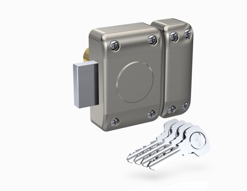 Verrou de cave YALE YV20 à cylindre extérieur seul, diamètre 23mm, longueur 35mm