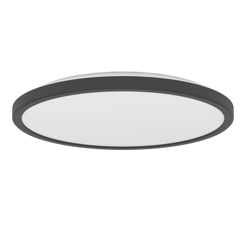 Plafonnier à LED Eglo Rovito noir 13,9W 1 750lm 