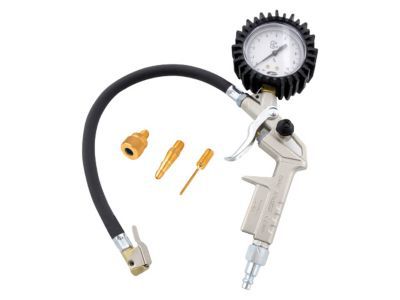 Poignée de gonflage Mecafer homologuée + 3 embouts de gonflage