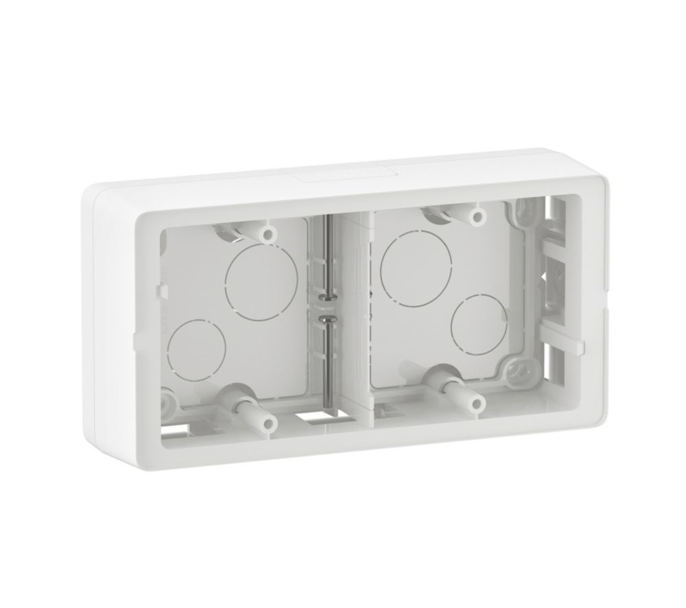 Boîte d'encastrement en saillie 2 postes Legrand Céliane, 40mm 