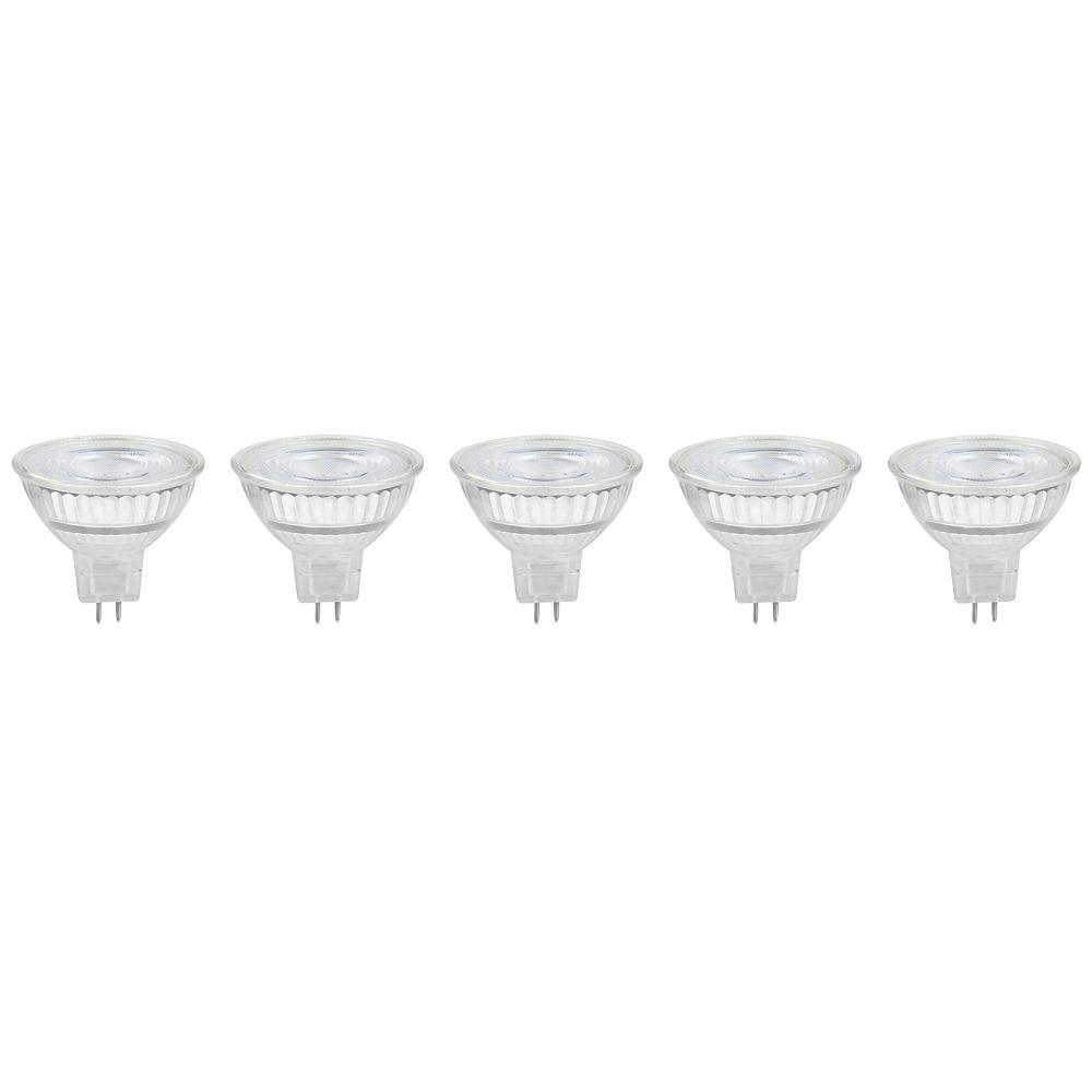 Lot 6 ampoules LED GU10 345lm 50W blanc froid