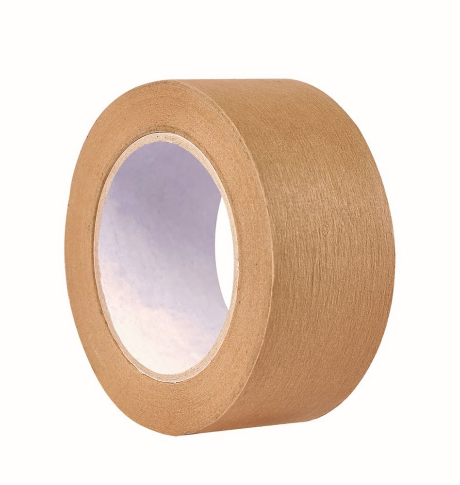 Ruban adhésif d'emballage papier Barnier marron 50m x 50mm 
