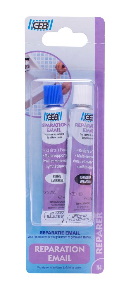 Pâte de réparation émaillée GEB 2 x 20g