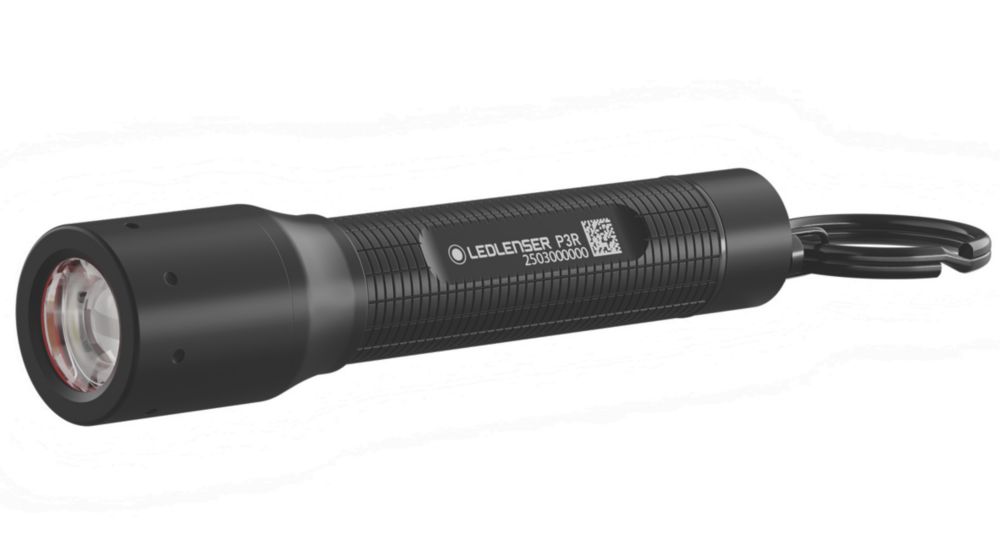 Lampe torche porte-clés à LED rechargeable LEDlenser P3R noire 200lm
